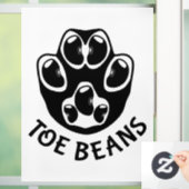 Teenbonen - Black Beans Raamsticker (Huis)