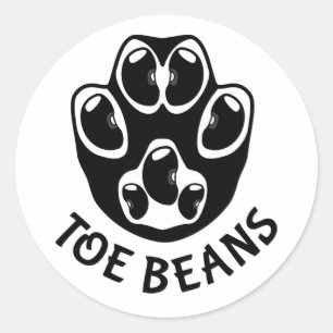 Teenbonen - Black Beans Ronde Sticker