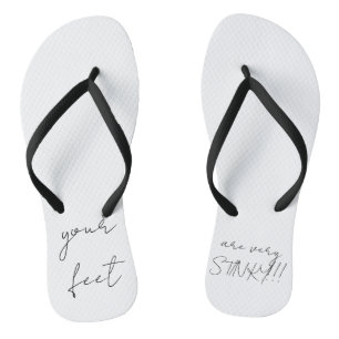 Teenieslippers met stinkvoeten teenslippers