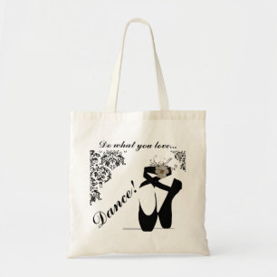 Teenschoenen met zwarte veters Tote tas