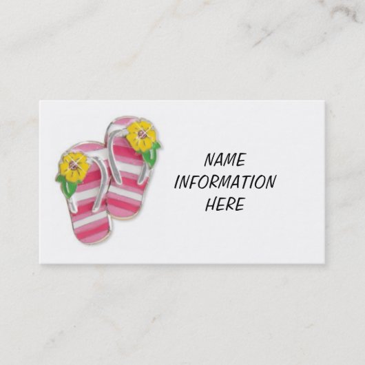 TEENSLIPPER VISITEKAARTJE (Voorkant)