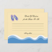 Teenslippers Beach Bridal Advise Kaart (Voorkant / Achterkant)