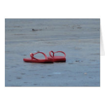 teenslippers bij de strand