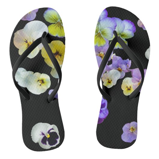 Teenslippers, bloemen teenslippers (Voetbed)