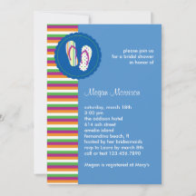 teenslippers Bridal Shower Invitation