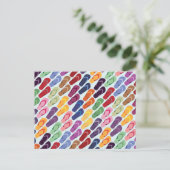 Teenslippers Briefkaart (Staand voorkant)