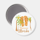Teenslippers Cancun Bride Magneet (Voorkant / Achterkant)