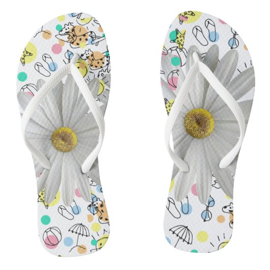 Teenslippers Daisy Summer Beach (Voetbed)