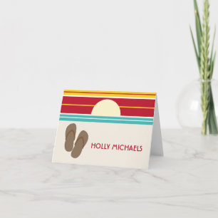 Teenslippers en 70-inch geïnspireerde soonsdemecar kaart