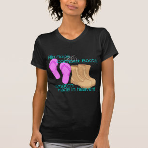 teenslippers en anticonceptiepaarten t-shirt