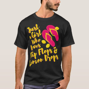 Teenslippers en Lemon drups Summer Palms Lemon Dro T-shirt