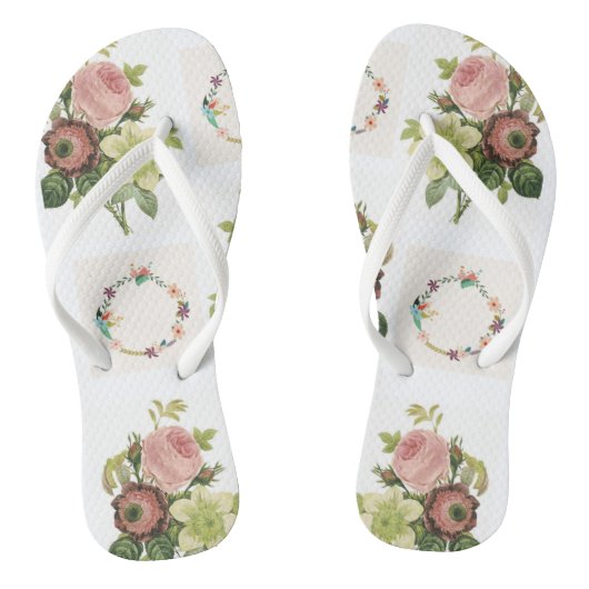 Teenslippers Floral (Voetbed)