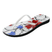 Teenslippers Floral (Schuin)
