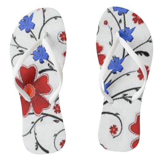 Teenslippers Floral (Voetbed)