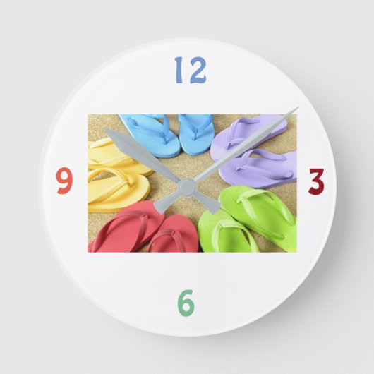 ***TEENSLIPPERS GALORE*** CLOCK RONDE KLOK (Voorkant)