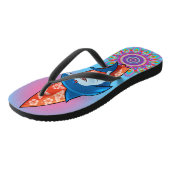 Teenslippers Haai surf hippy boho (Schuin)