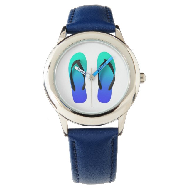 Teenslippers Horloge (Voorkant)