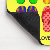 Teenslippers, "I Love Florida" Muismat (Hoek)