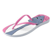 teenslippers met een blauwe kop (Schuin)