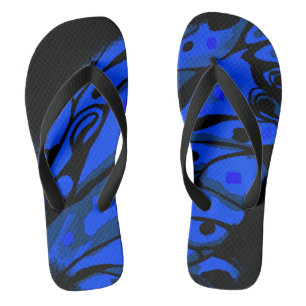 Teenslippers met een vettige vlinder