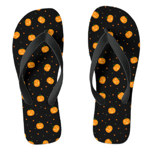 Teenslippers met pompoenen