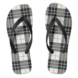 Teenslippers met zwarte en witte spelden