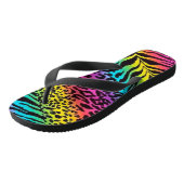 Teenslippers/multigekleurde dierlijke afdruk teenslippers (Schuin)