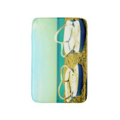 teenslippers op de strand badmat (Voorkant Verticaal)