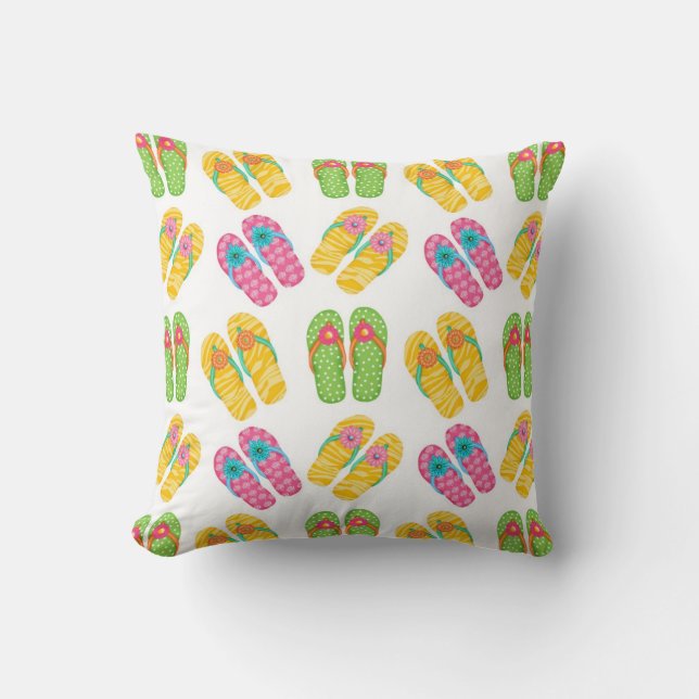 teenslippers Pillow Kussen (Voorkant)