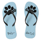 Teenslippers - Polydactyl Paw Prints (Voetbed)