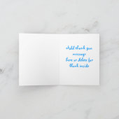 Teenslippers Pool Party Bedankt Opmerking Kaart (Binnen)