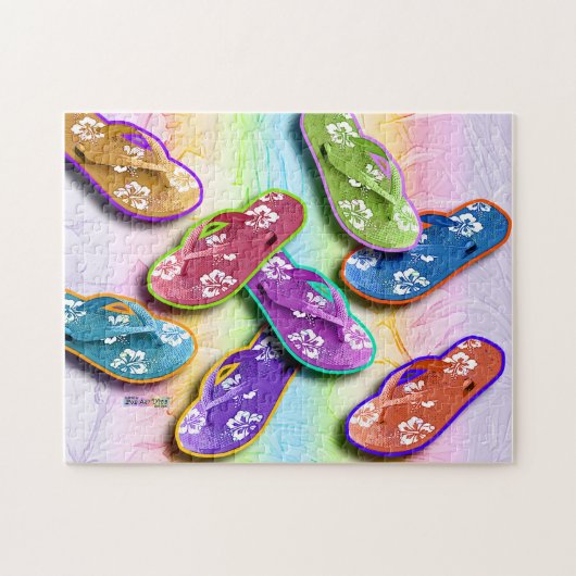 teenslippers Puzzle Legpuzzel (Horizontaal)