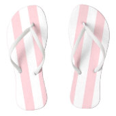 Teenslippers Roze & Witte Streep (Voetbed)