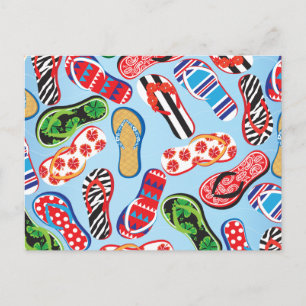 Teenslippers Sandalen Briefkaart