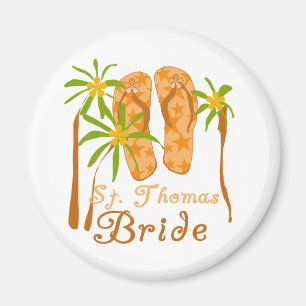 Teenslippers St. Thomas Bride Magneet