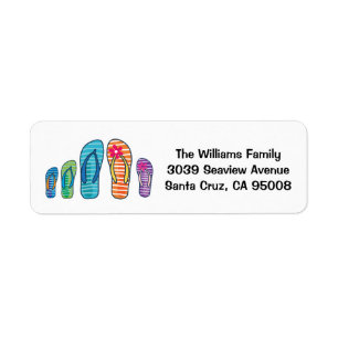 teenslippers Summer Beach Pool Family Etiket