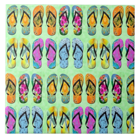 Teenslippers Tegeltje (Voorkant)