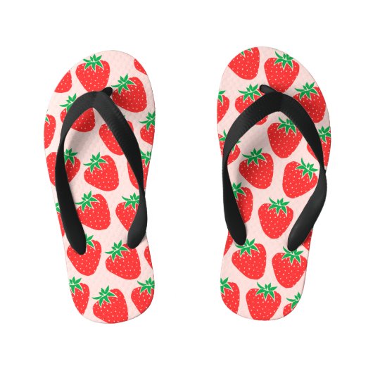 Teenslippers van aardbeien (Voetbed)
