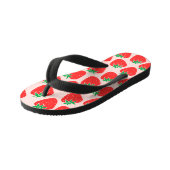 Teenslippers van aardbeien (Schuin)