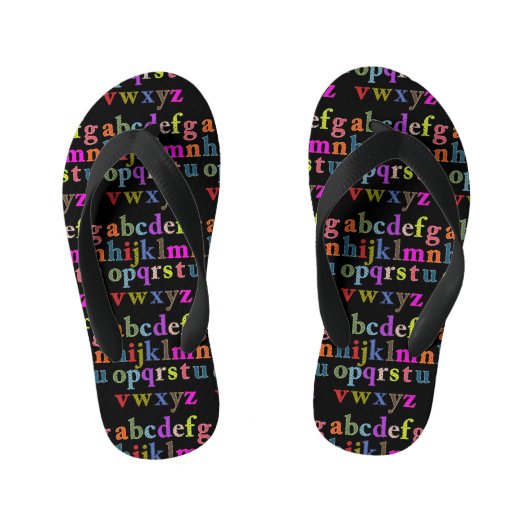 Teenslippers van alfabet Kind (Voetbed)