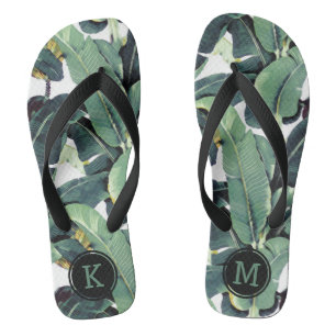 Teenslippers van de boomgaard van de bananenblader