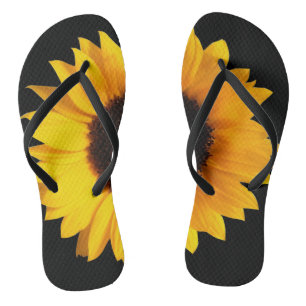Teenslippers van de grote zonnebloem