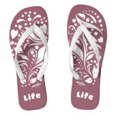 Teenslippers van de Life Quote door Poet Adiela Ak (Voetbed)