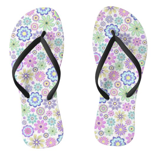 Teenslippers van Floral (Voetbed)