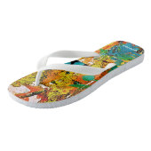 Teenslippers van Floral Collage (Schuin)