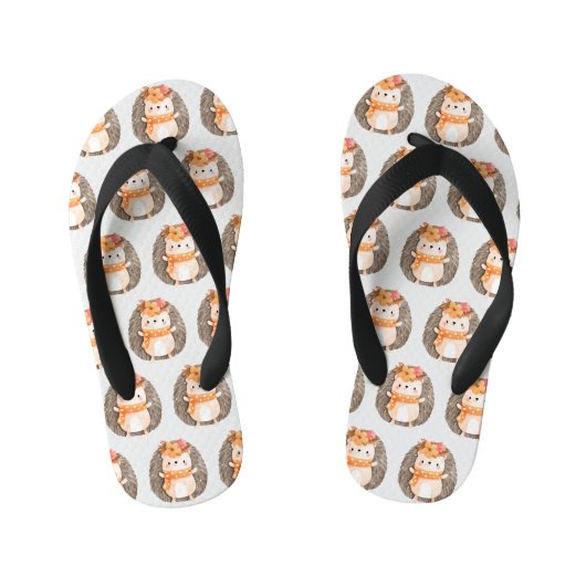 Teenslippers van het Funny Cute Hedegel Kind (Voetbed)