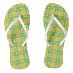 Teenslippers van het Lemon-Limoen Pset Pattern