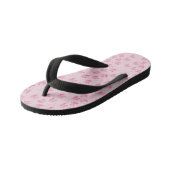 Teenslippers van het roze Kind (Schuin)
