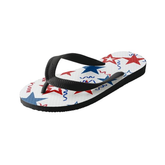 Teenslippers van juli 4 (Schuin)