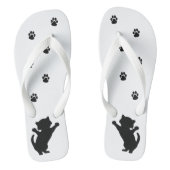 Teenslippers van Kitten Silhouette (Voetbed)